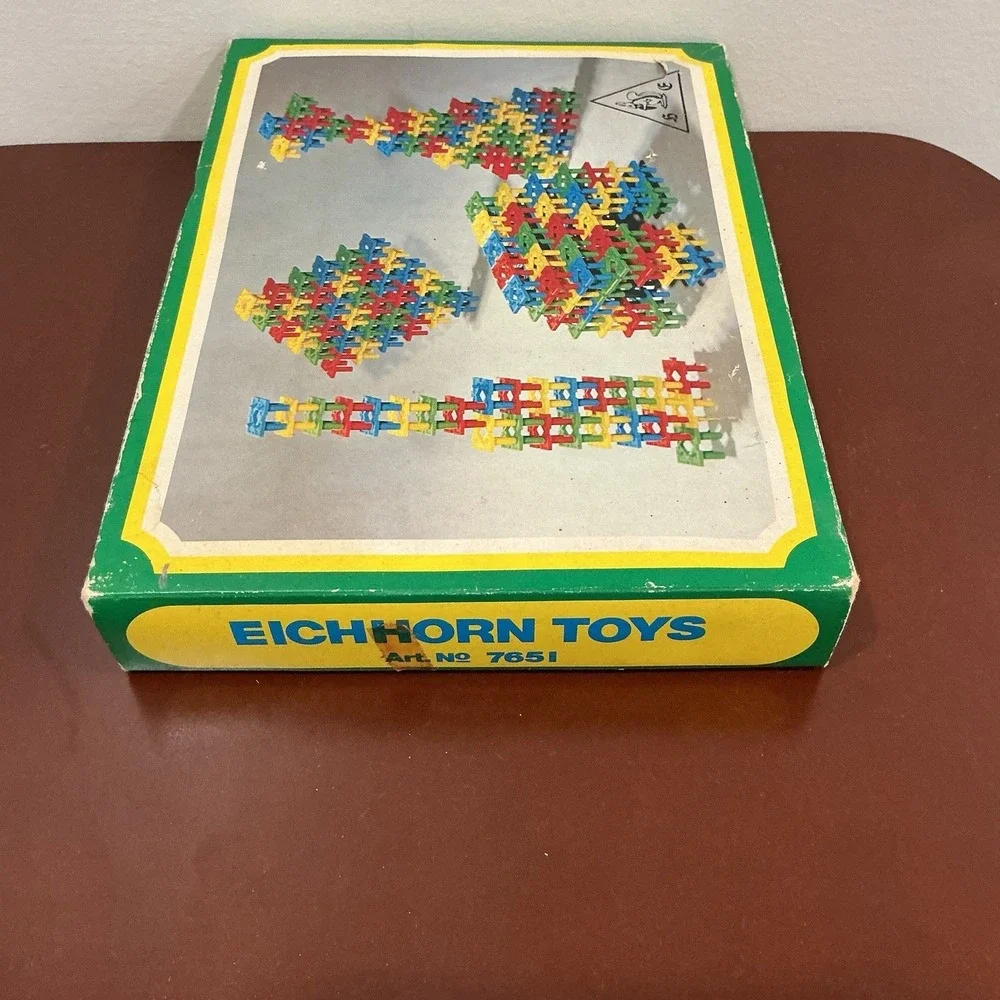 VTG Eichhorn Holzbausteine Rising Towers Building Construction Set Art Nr 7651‎